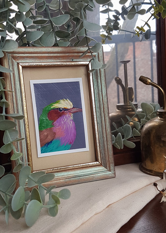 Lilac-Breasted Roller | Original Mini Painting