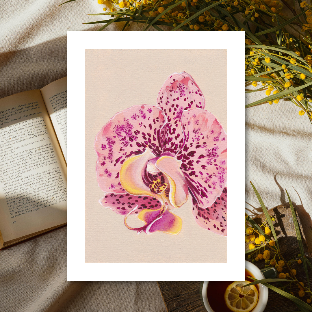 Let The Magic In | Moth Orchid Art Print
